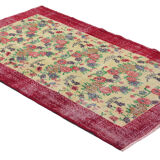 Anatolian handmade vintage rug 205 cm x 116 cm