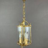 Louis XVI style lantern in bronze and glass, 20th century