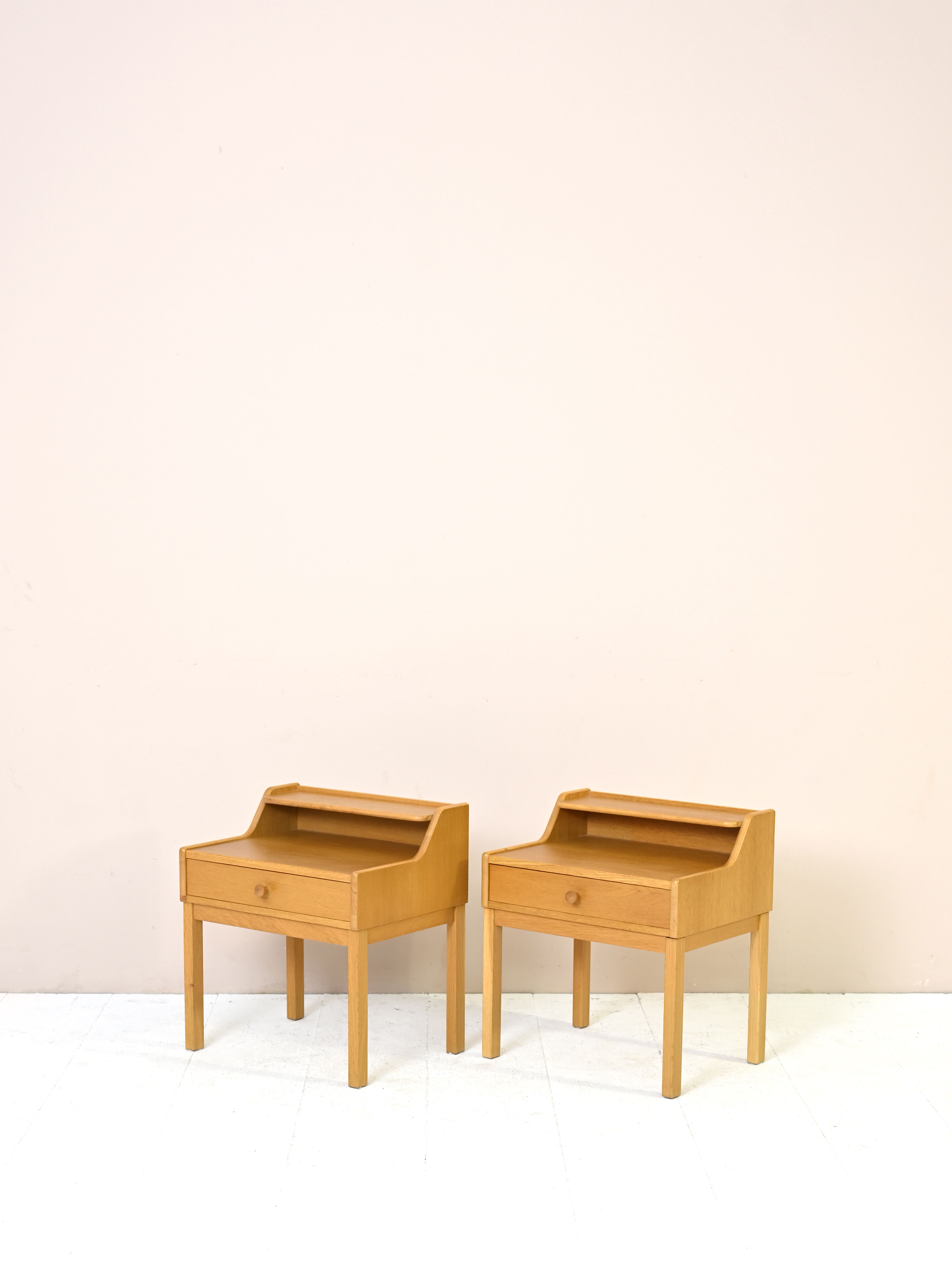 Nordic oak nightstands