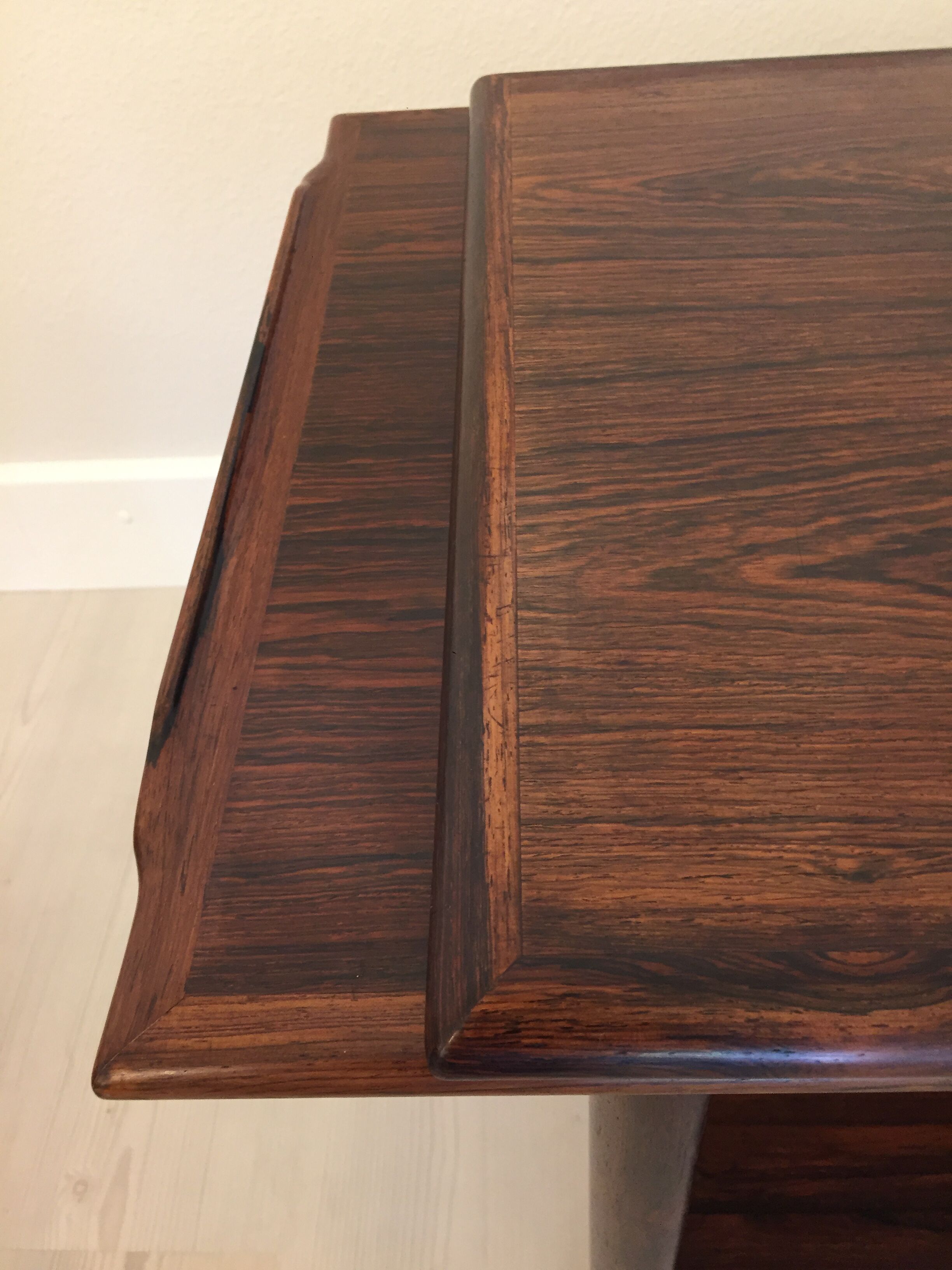 Danish extendable serving cart in palissander midcentury 1960s