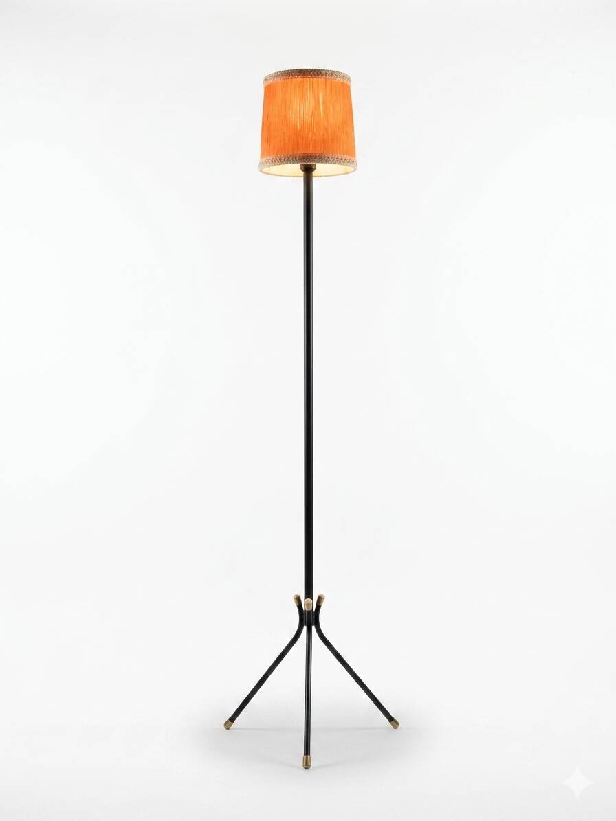 Lampadaire tripode vintage des années 60