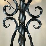Brutalist wrought iron floor lamp from the 60s