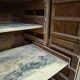 Antique baker's cabinet / fermentation cabinet on wheels