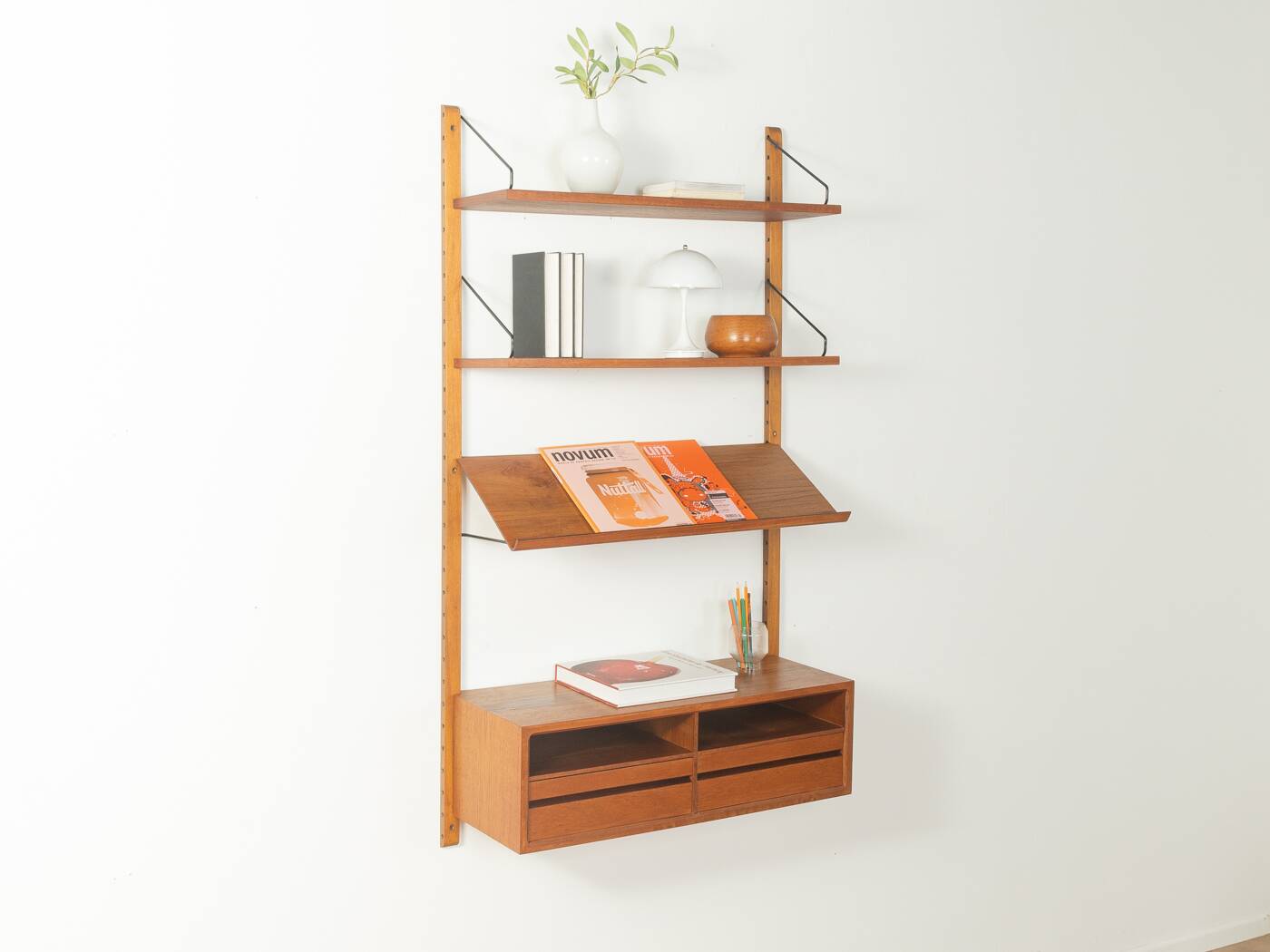 Étagère élégante par Poul Cadovius, années 1950, teck, Danemark