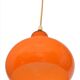 Suspension en opaline orange des années 1960