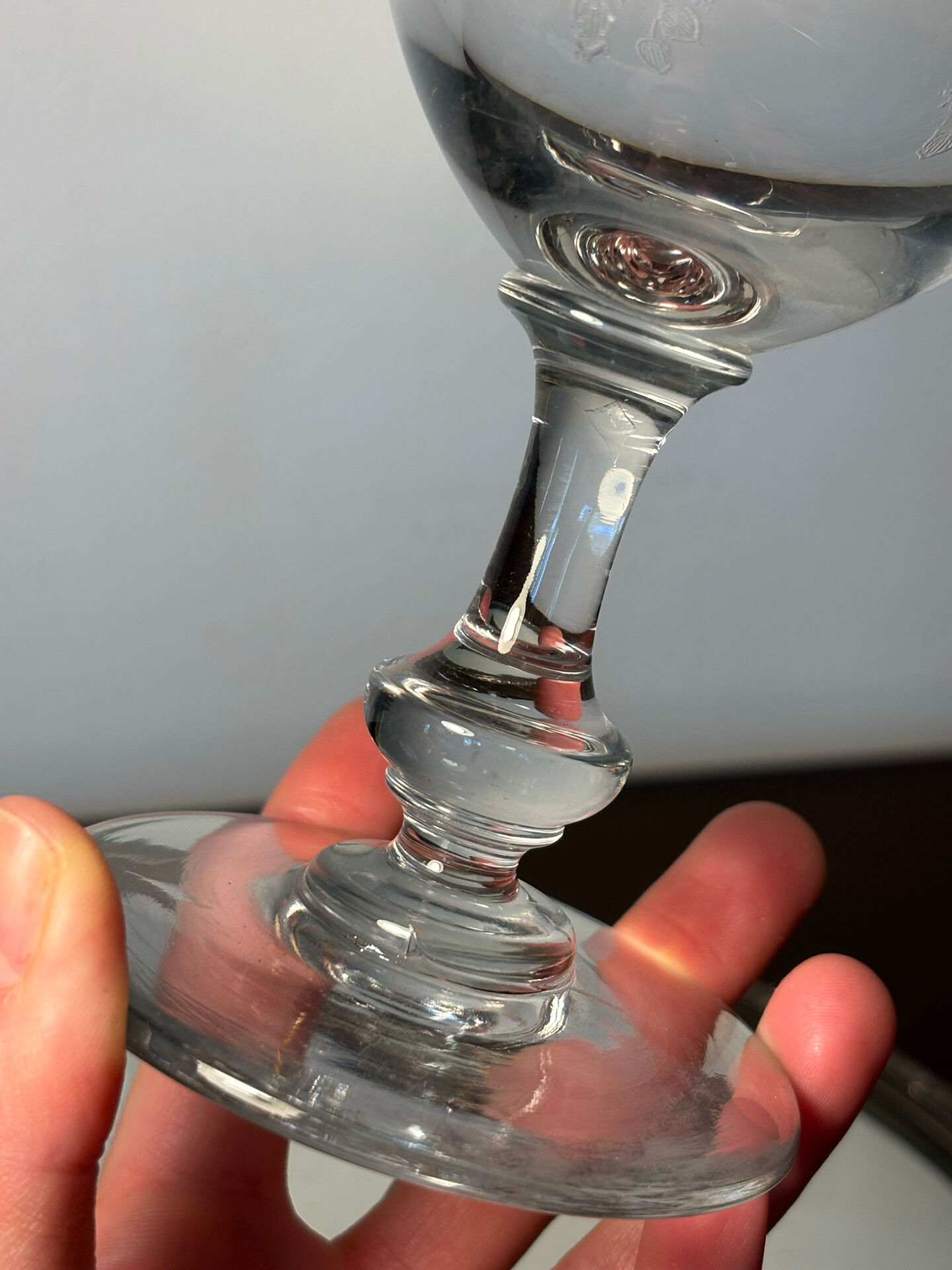 Verre à eau Meisenthal début du 20eme