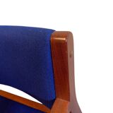 Fauteuil bleu sarcelle de Borge Mogensen mod BM74