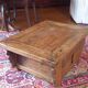19th-century Chinese Kang coffee table in elm.