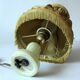 1970s onyx/brass footed table lamp