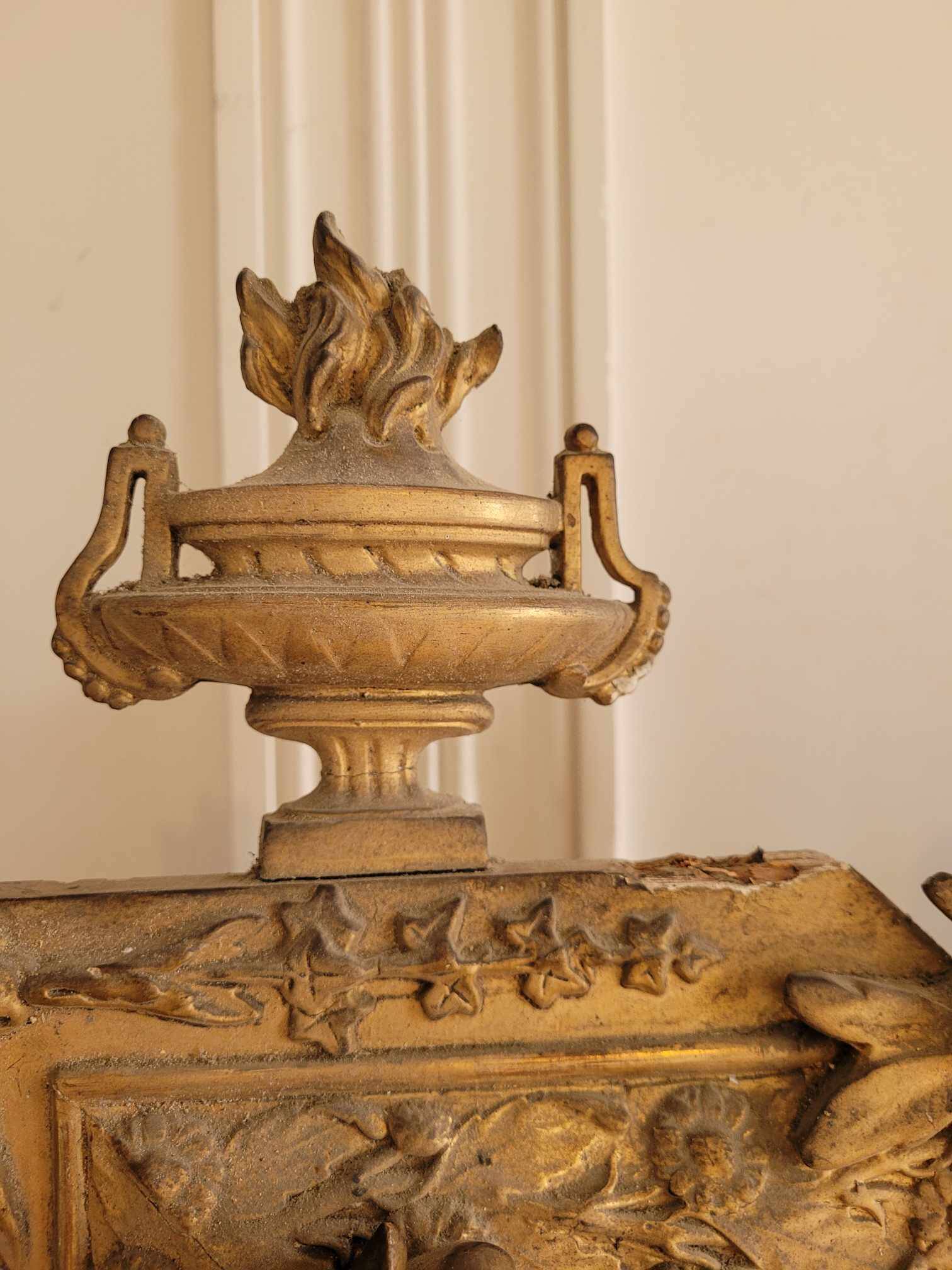 Antique mirror with glazing beads 165m/90cm