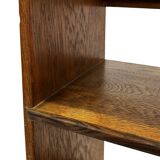 Art Deco Oak compact bookcase minimalist design