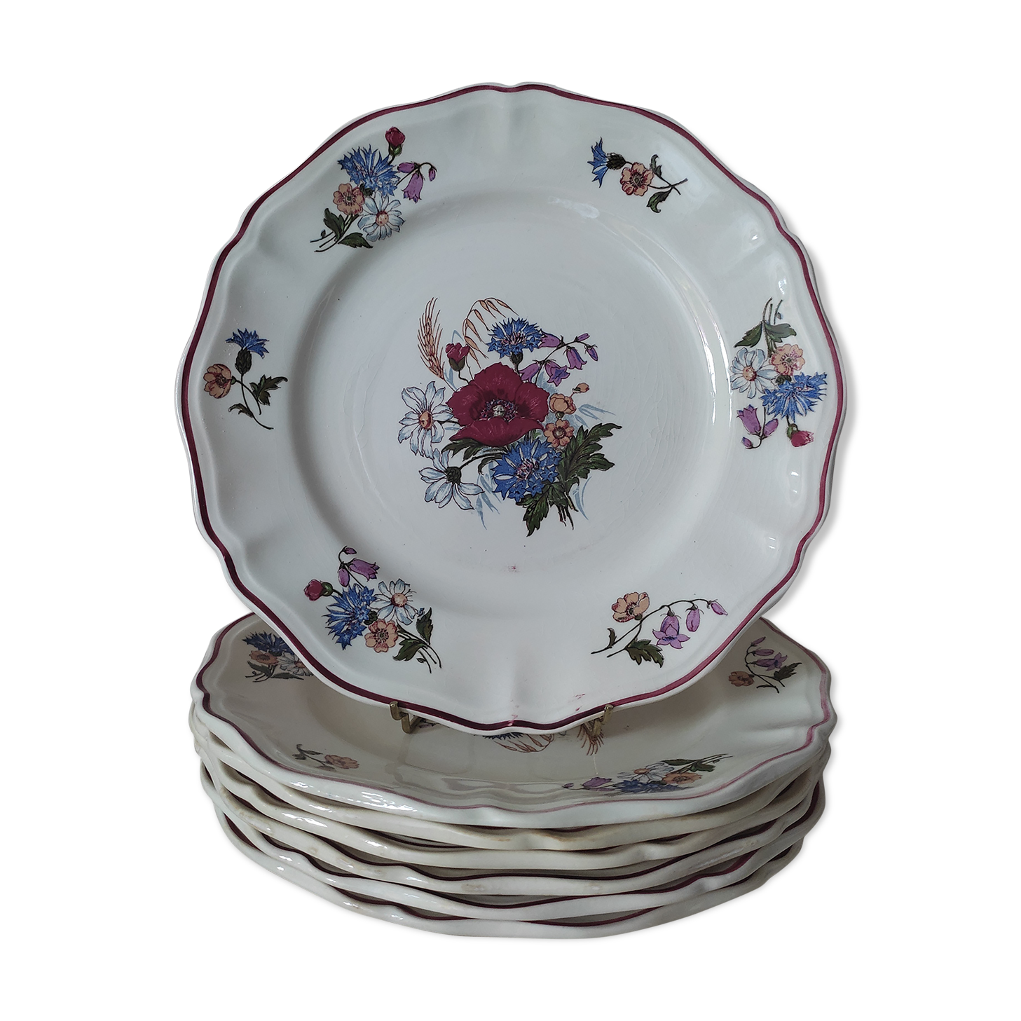 7 plates Sarreguemines Agreste