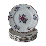 7 plates Sarreguemines Agreste