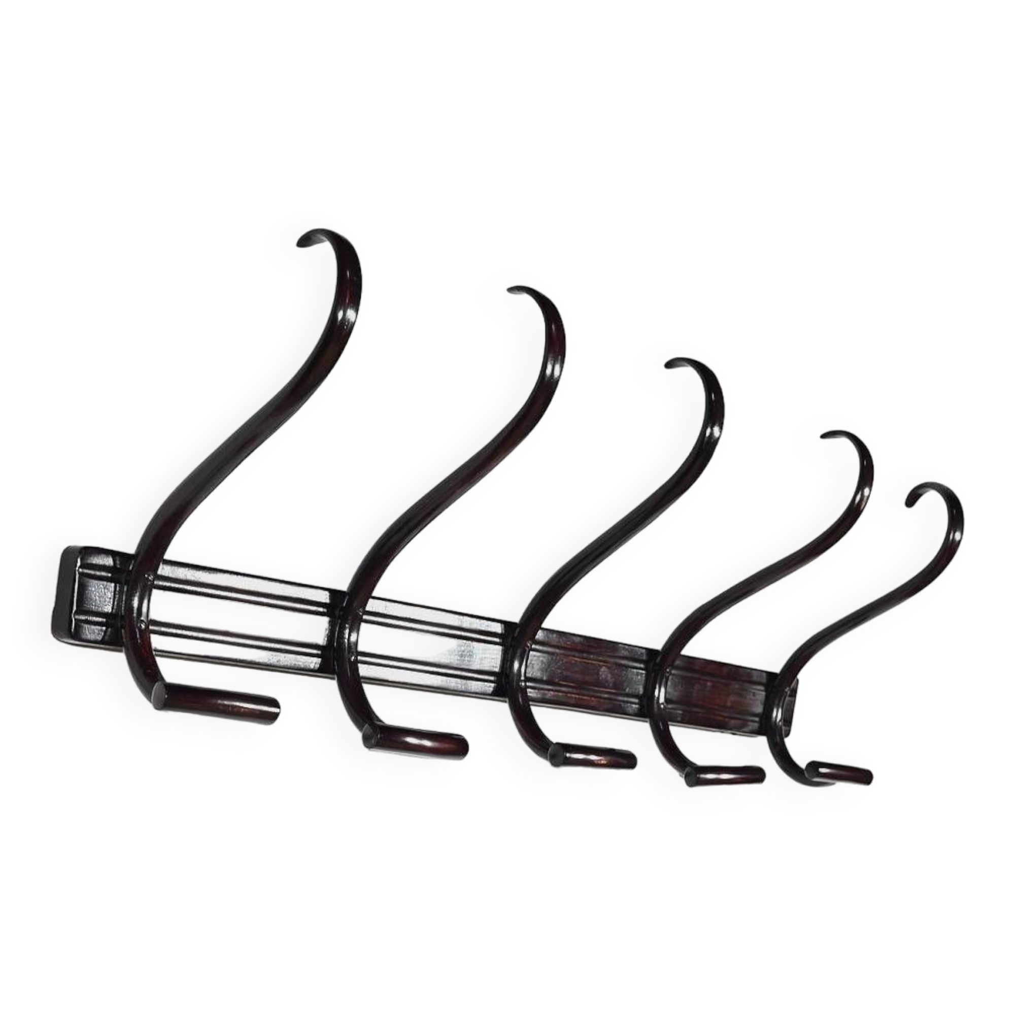 Cloakroom Coat Rack in Curved Beech, Thonet – Early 20th Century