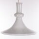 White mouth-blown opaline glass pendant by Michael Bang for Holmegaard, Denmark, 1980s