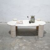 Vintage travertine coffee table