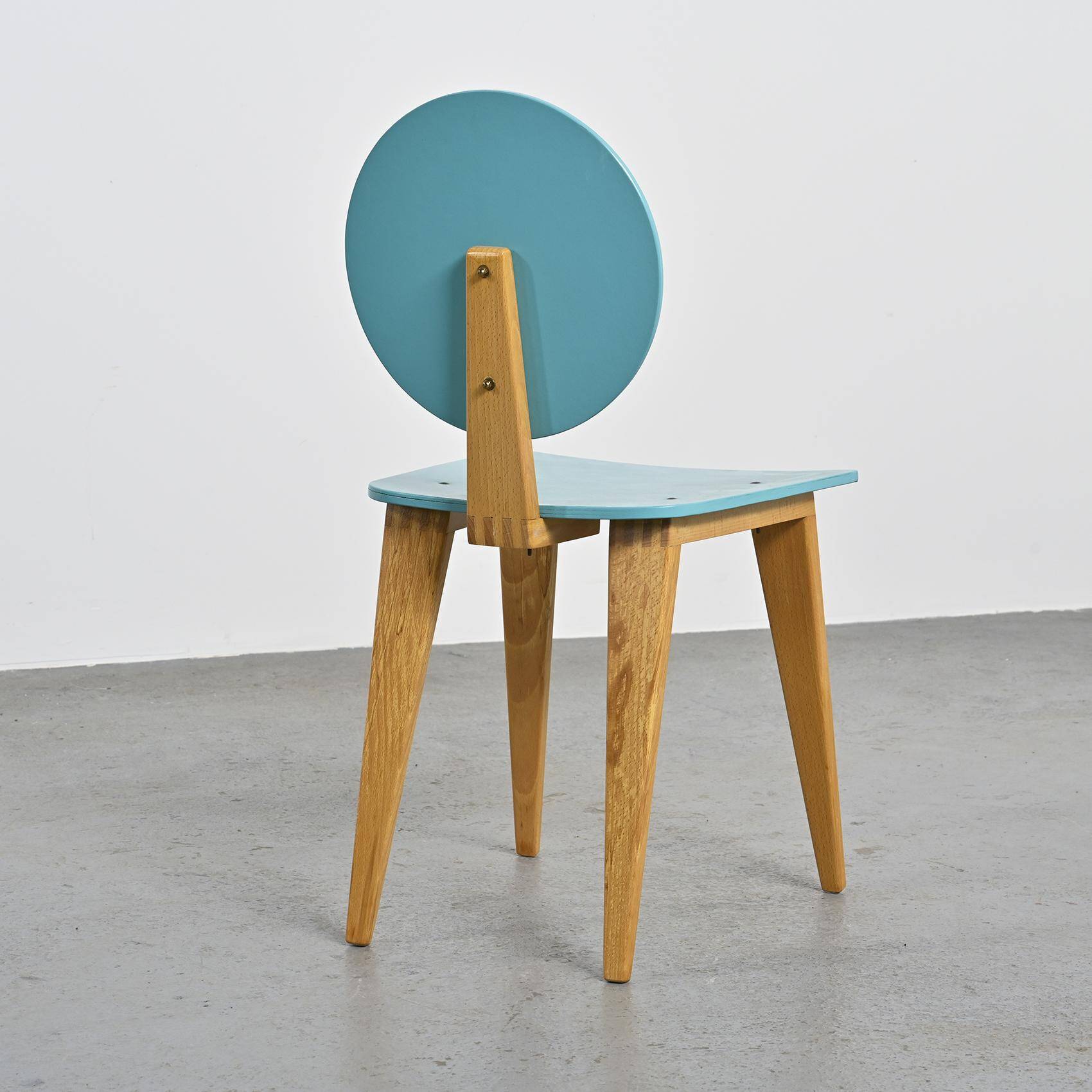 Ensemble bureau et chaise par André Sornay, Sornay Meubles Lyon 1955