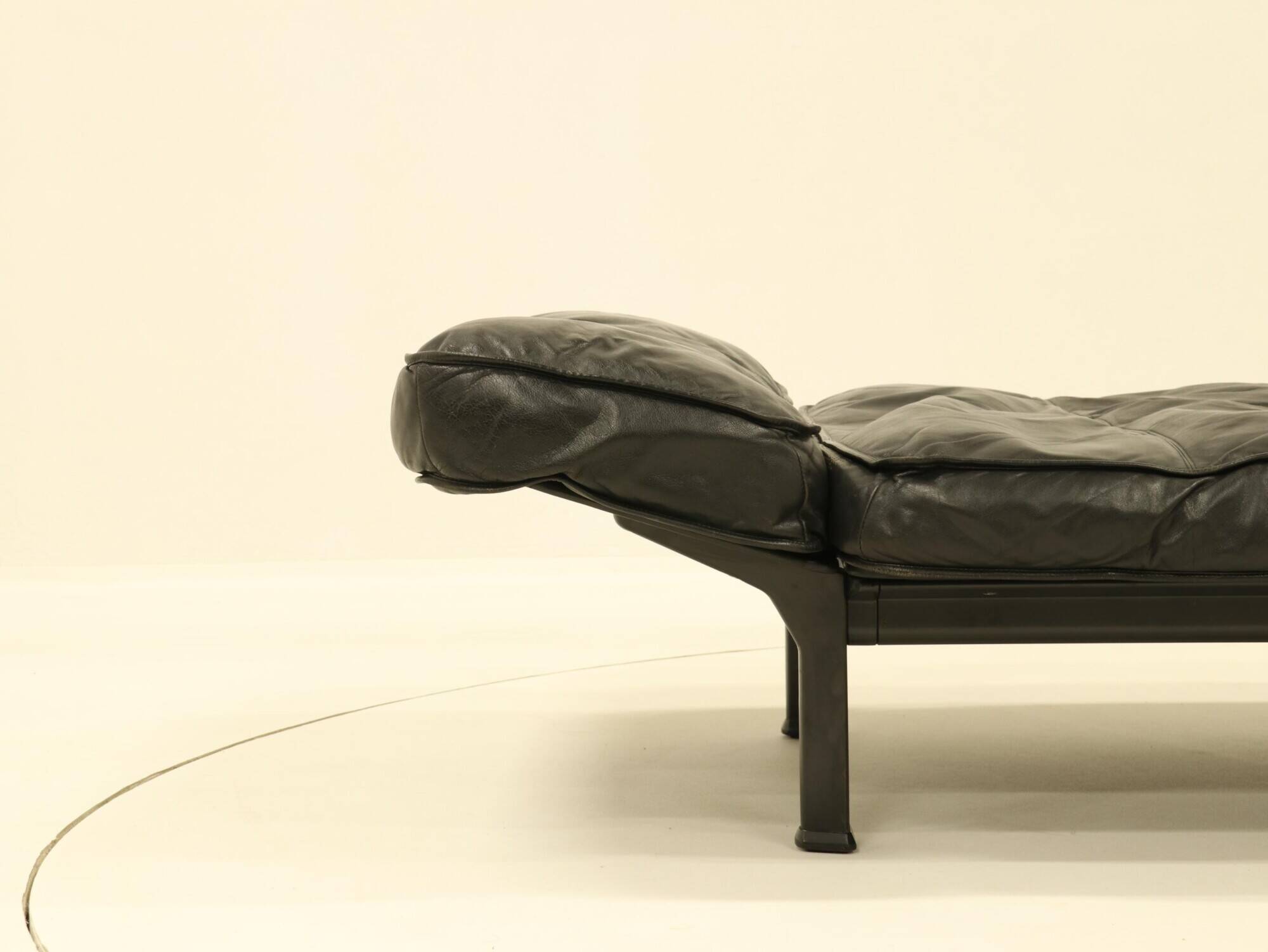 Daybed by Zanotta in black leather