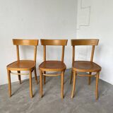 Set of three bistro chairs