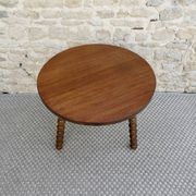 Tripod gueridon with turned wooden legs