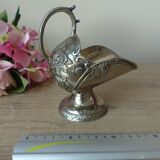 Sucrier Alliage zinc plaqué argent, pot à sucre décoration table