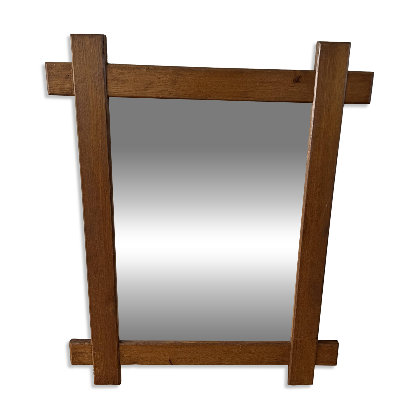 Brutalist Oak Mirror 74 x 91cm