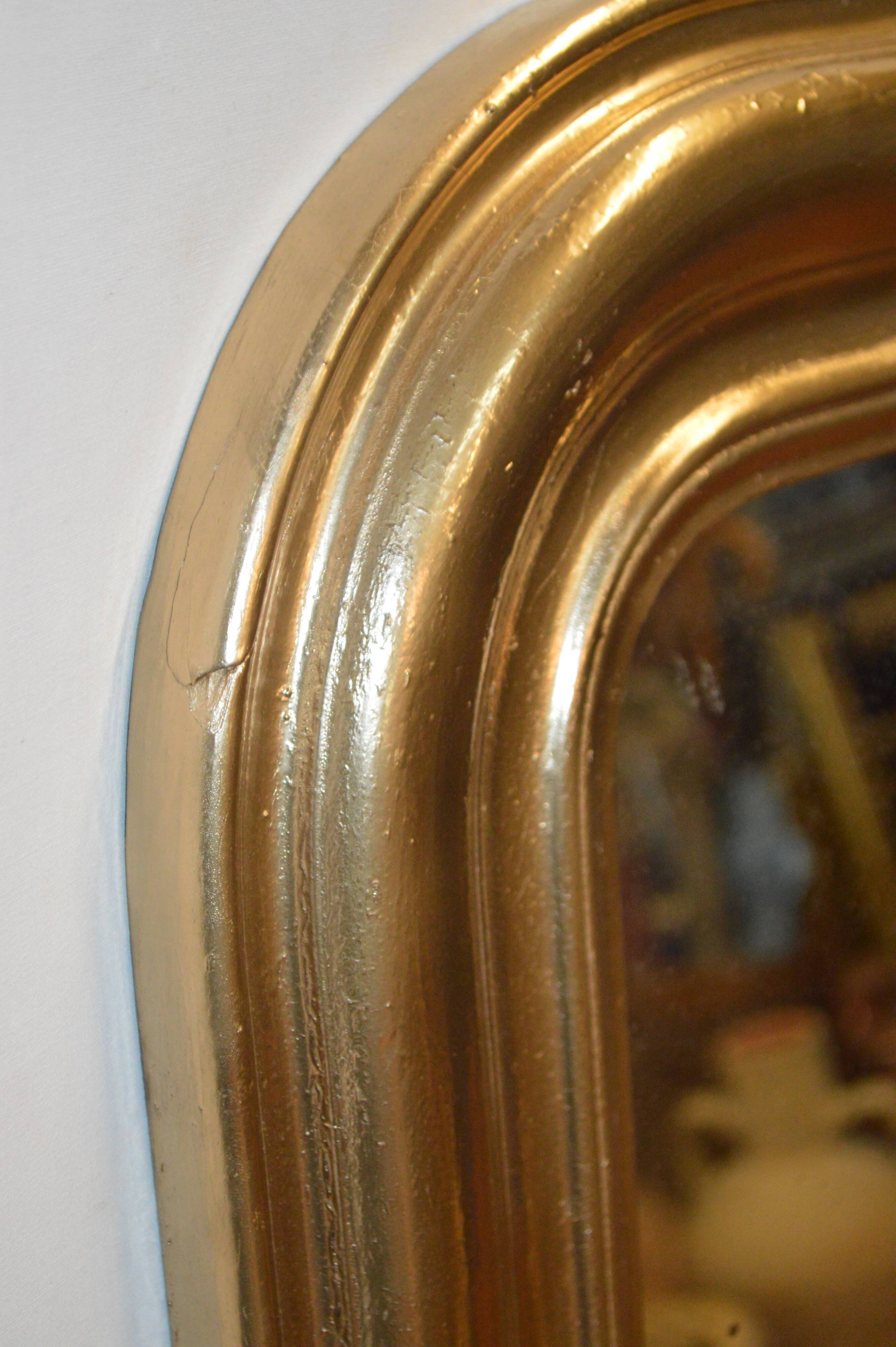 Louis Philippe style gold mirror - 129x92cm