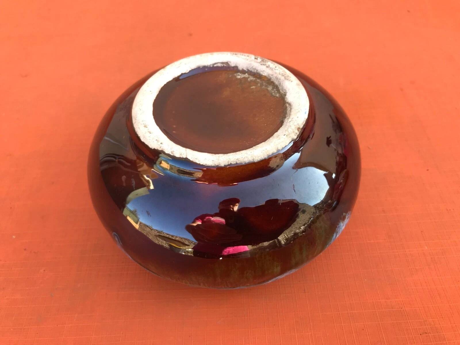 1960s Candy dish / Jewelry box Glazed ceramic