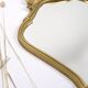 Authentic old resin mirror, gilded by hand