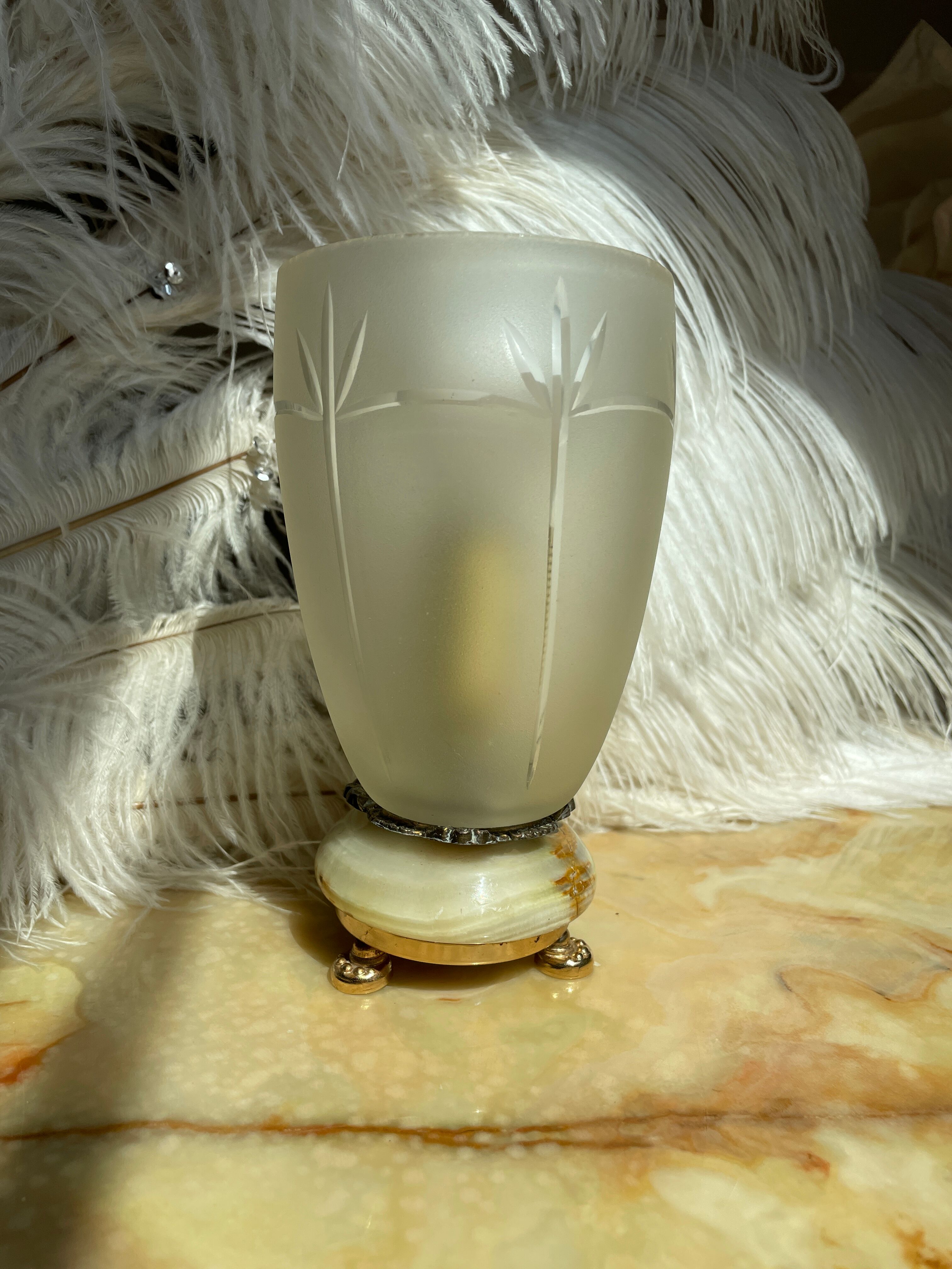 Upcycling table lamp inspired vintage