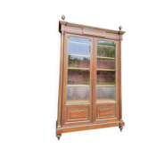 MAHOGANY DISPLAY CABINET IN LOUIS XVI STYLE 19TH CENTURY