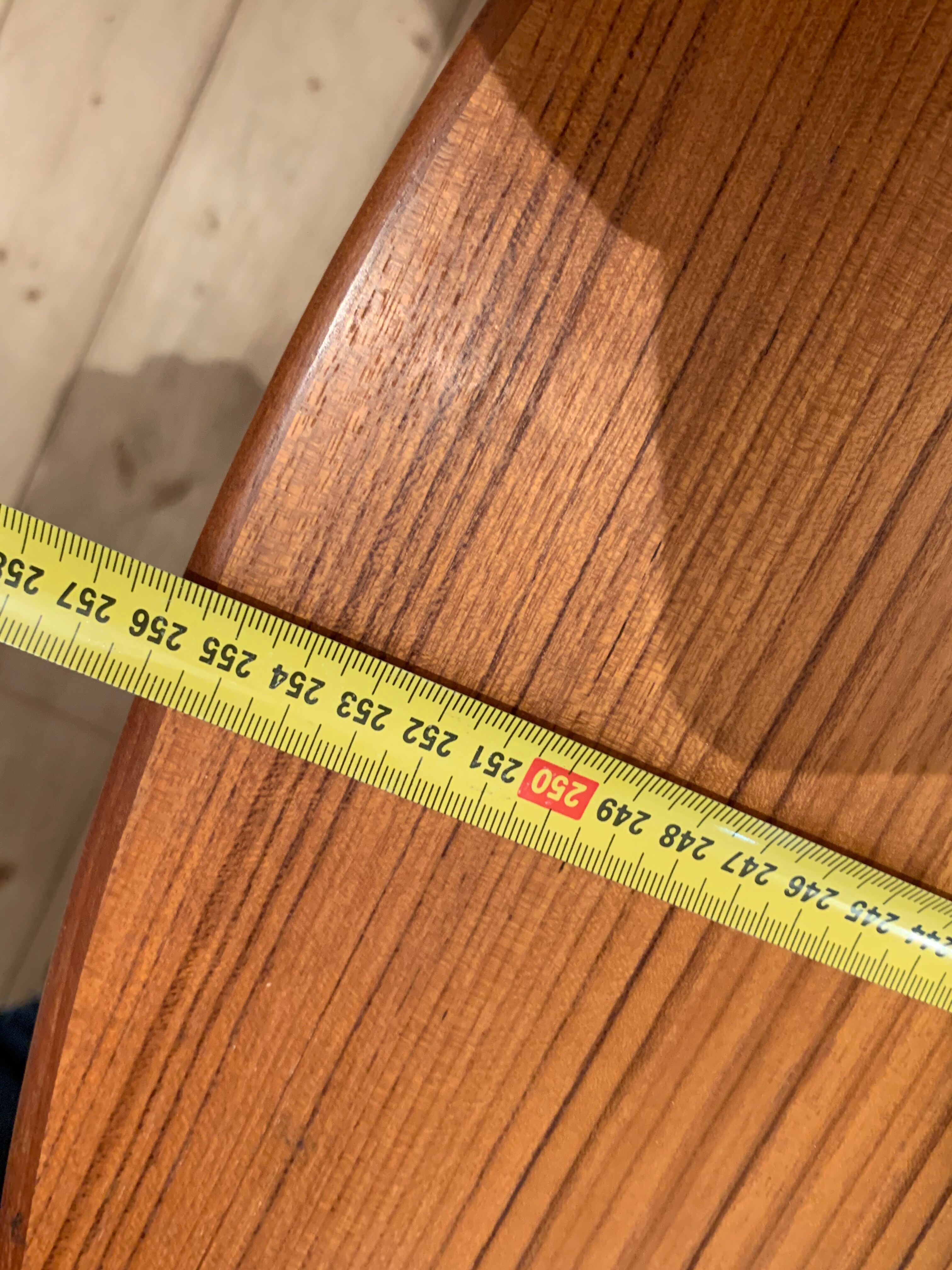 Rosewood dining table has 2 lengths Baumann Scandinavian style M-belfabrik