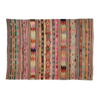 Anatolian handmade kilim rug 250 cm x 165 cm