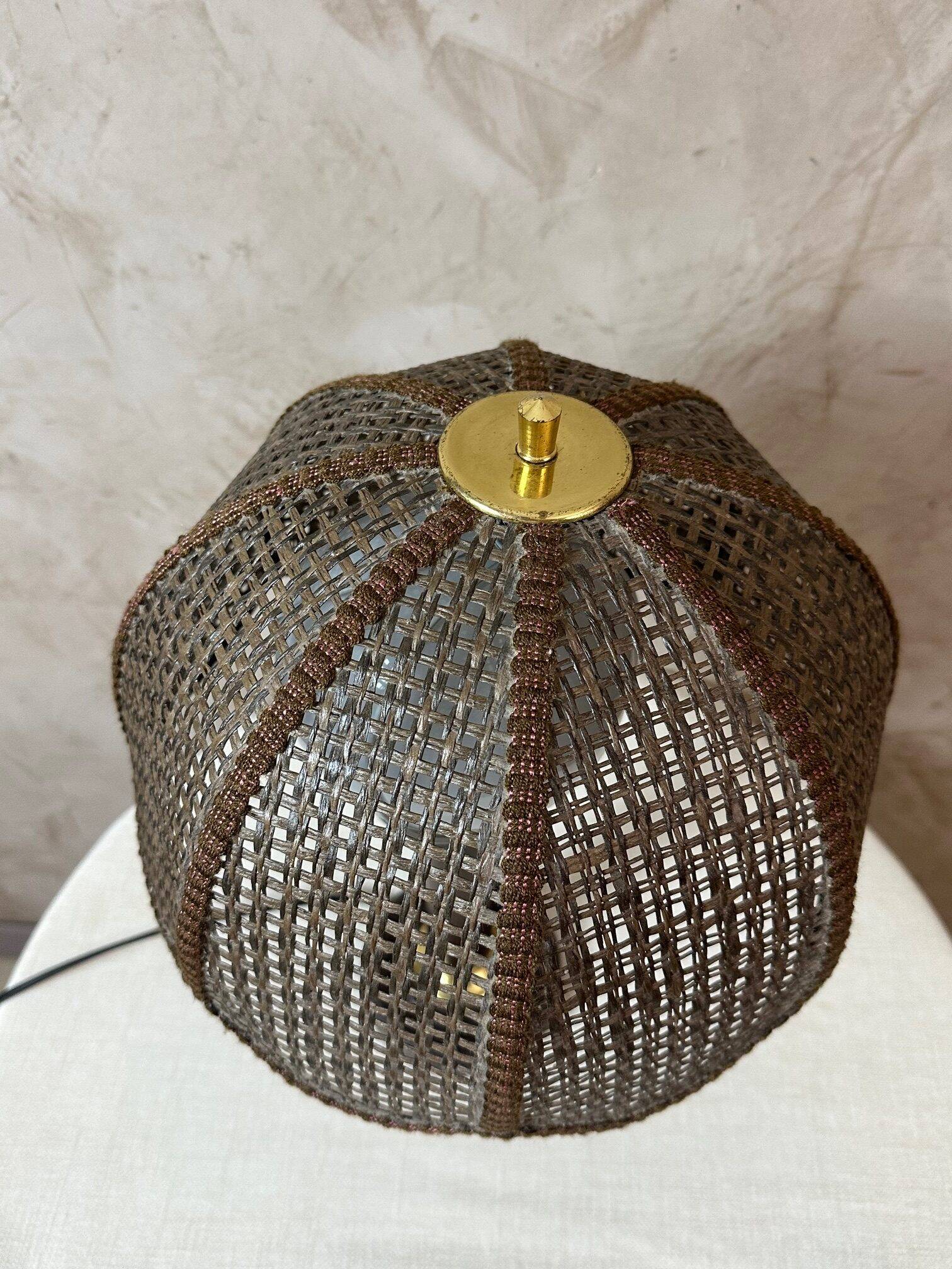 Cane lampshade