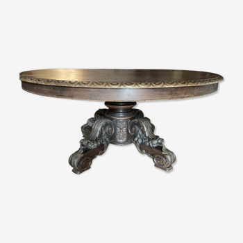Belle Table ronde Henri II , chasse