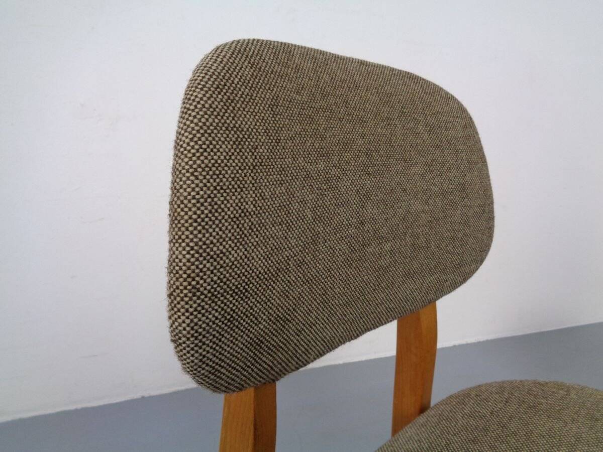Set of Beech Chair & Stool, 1960s
