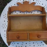 Wooden wall shelf