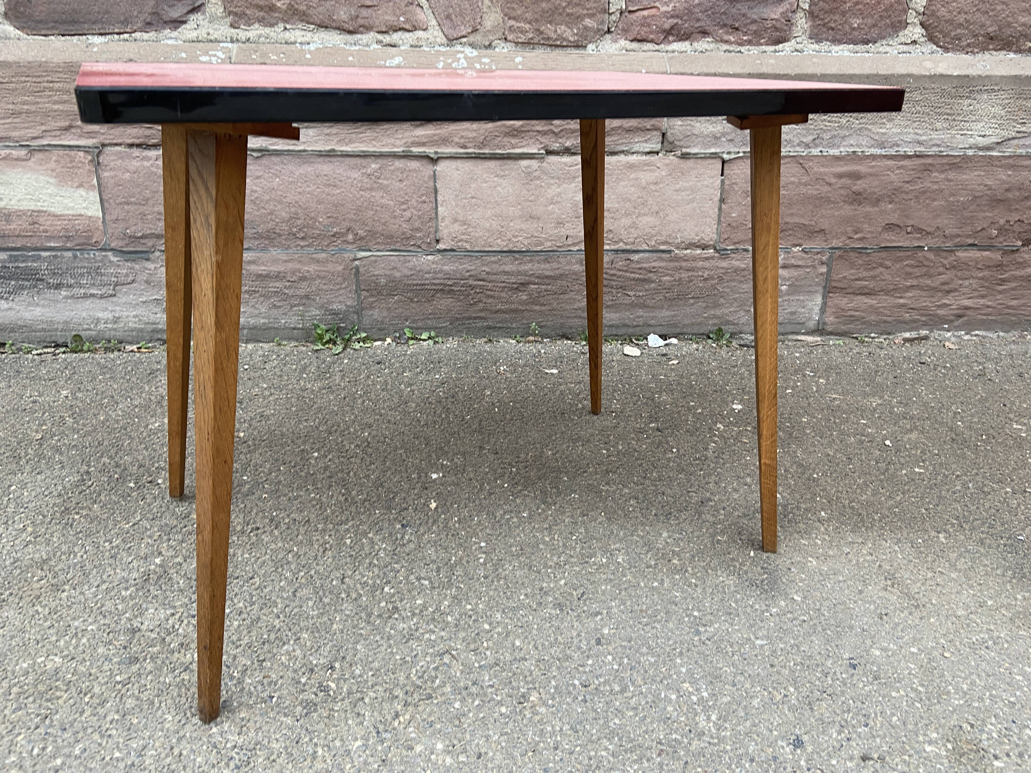 Table basse cocktail formica vintage 1960