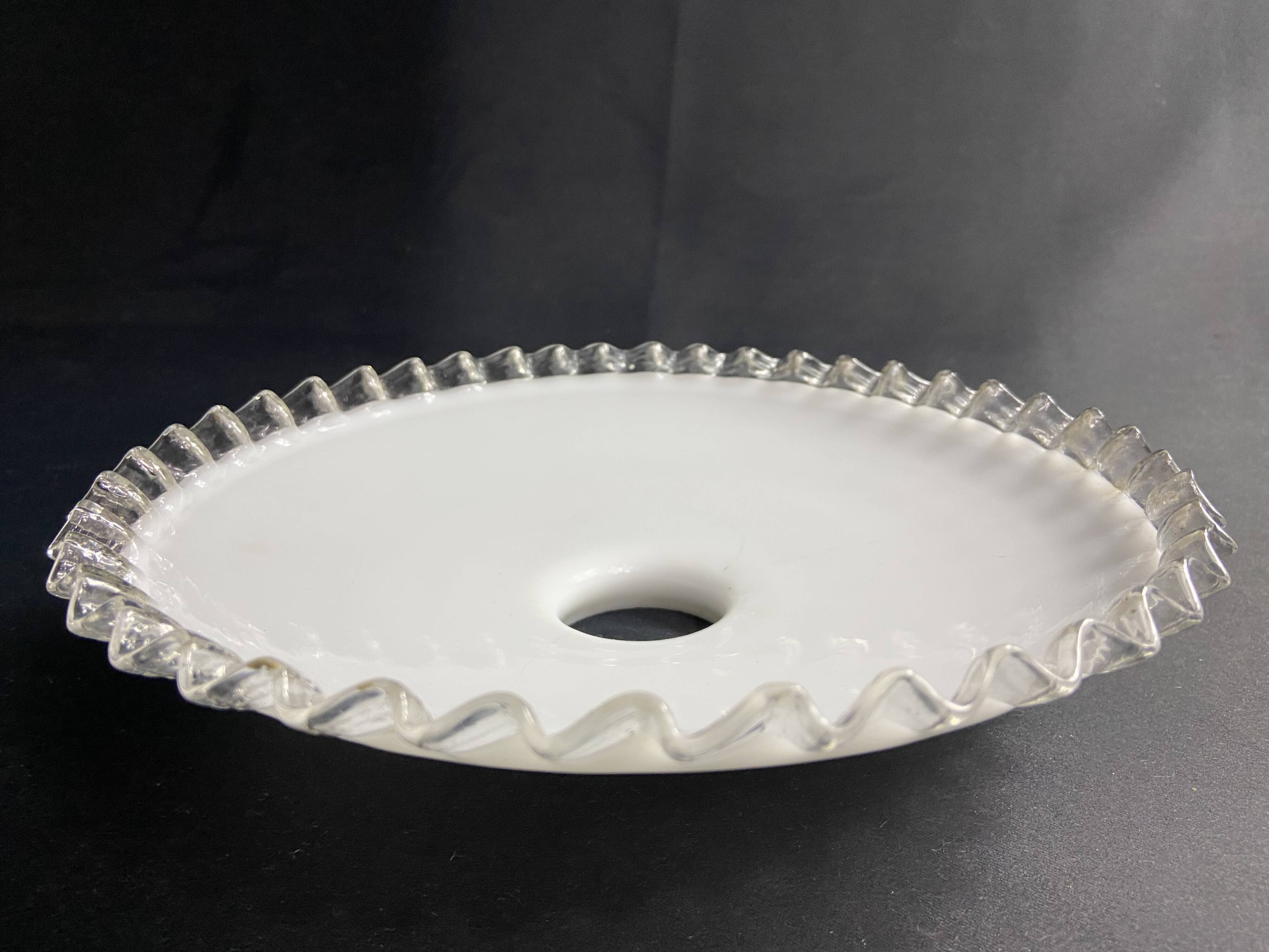 White opaline lampshade late 19th early 20th century