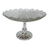 Glass fruit bowl on foot