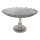 Glass fruit bowl on foot