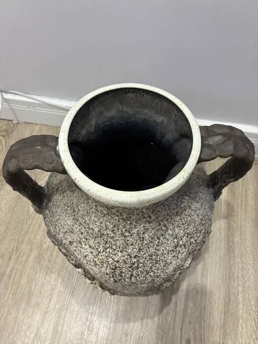 Dumler & Breiden Fat Lava Vase — Twin Handles, 1970s