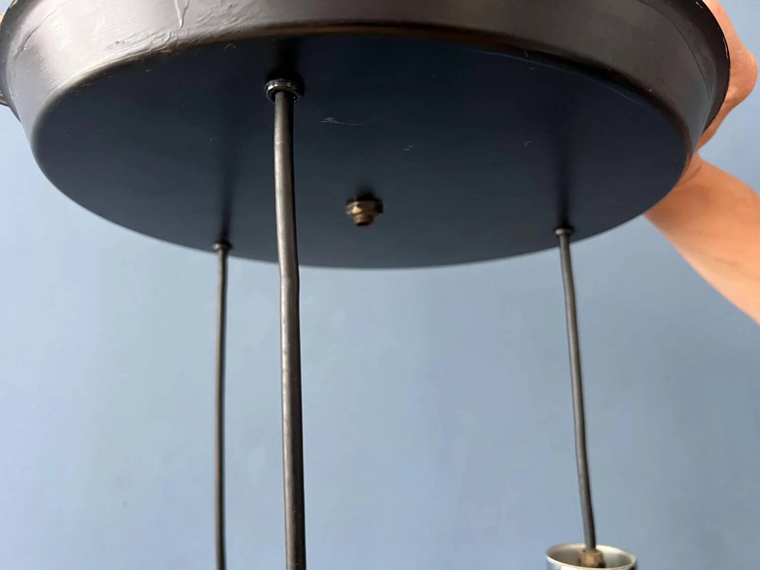 Vintage Frosted Glass Cascade Pendant Light