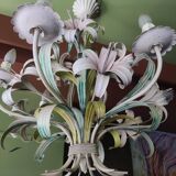 Vintage metal flower chandelier