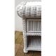 White rattan bedside