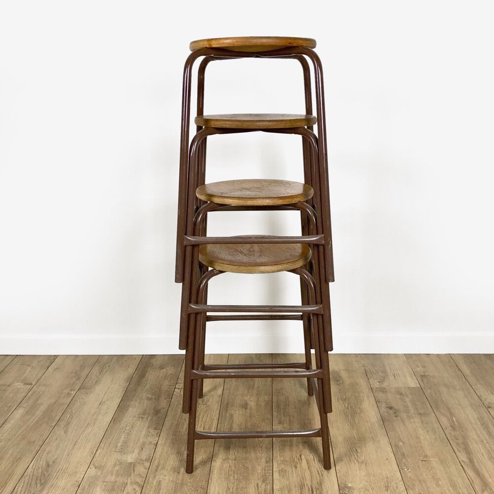 Vintage chemistry top stool