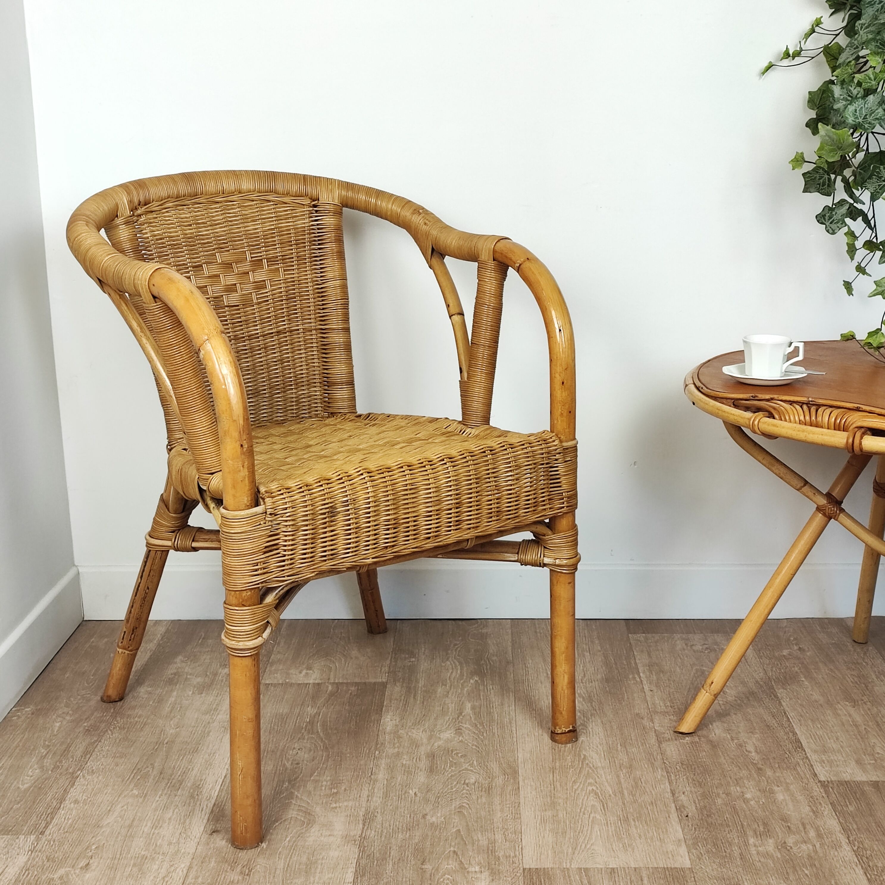 Rattan armchair