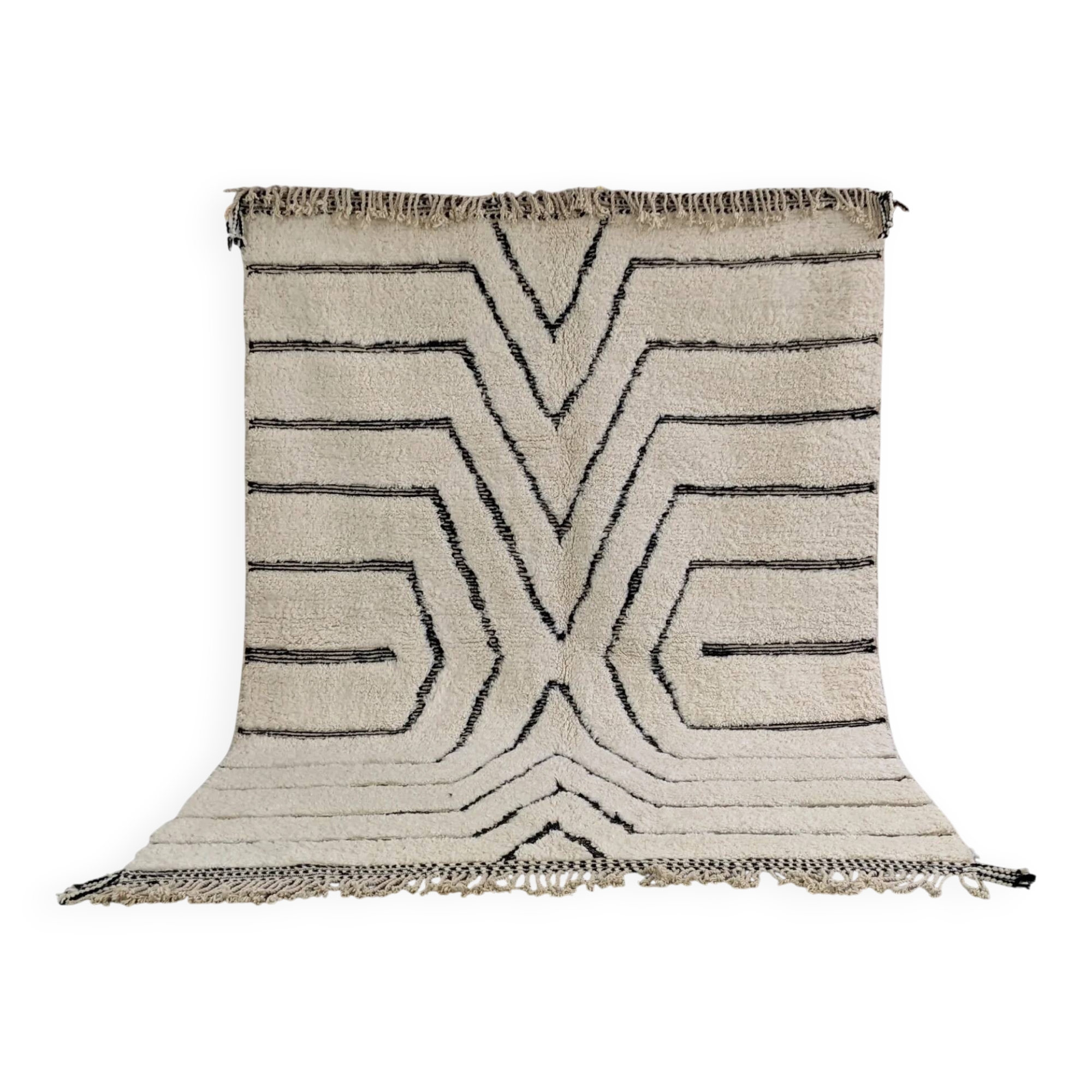 Large Beni Ouarain rug, 295 x 215 cm || 9.68 x 7.05 feet, G-384
