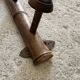 Old wooden wall coat rack