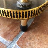 Side table has three shelves Formica and brass 60s/70s